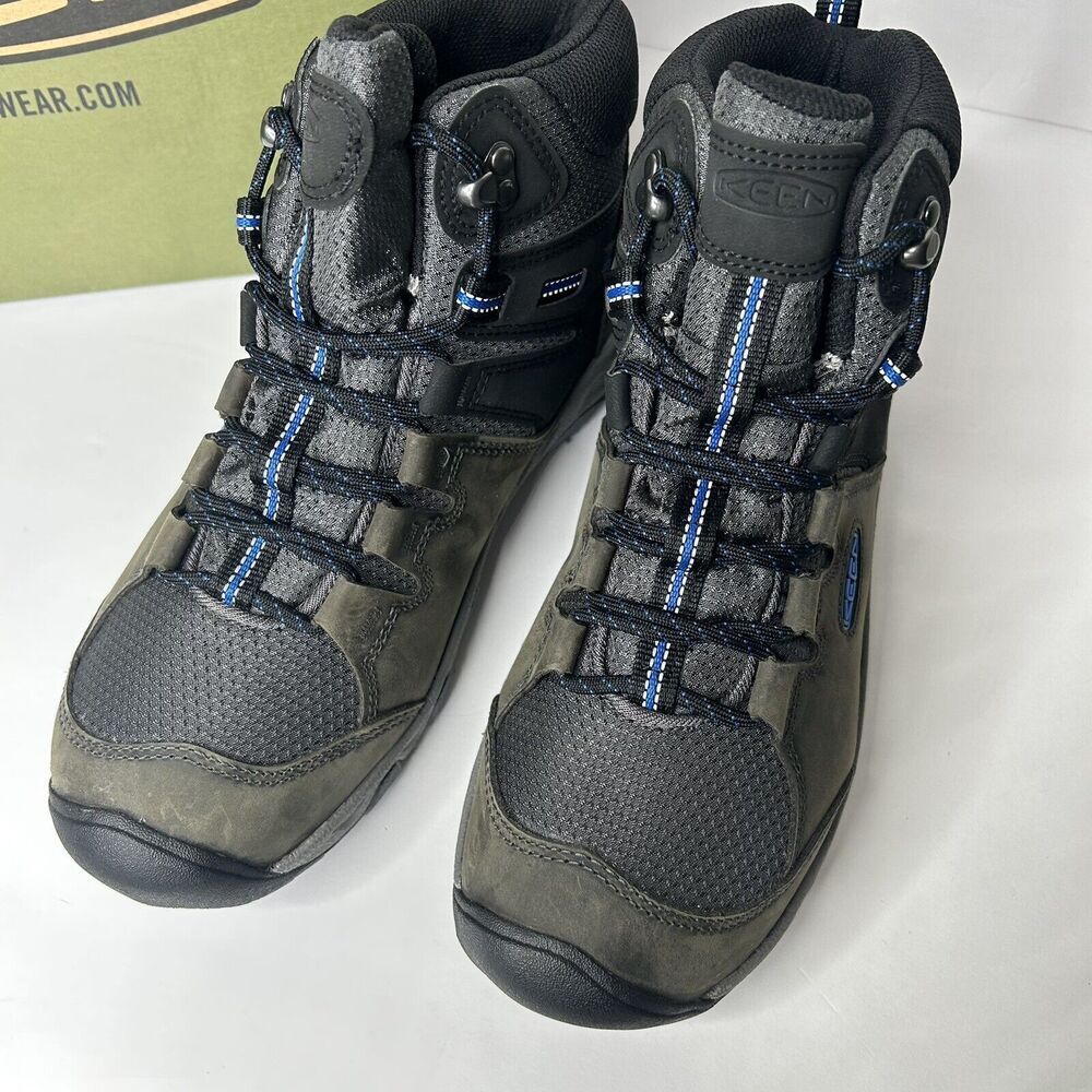 NEW KEEN MEN'S STEENS HIKING BOOTS 9.5 Magnet / Sky Driver - Picture 3 of 8
